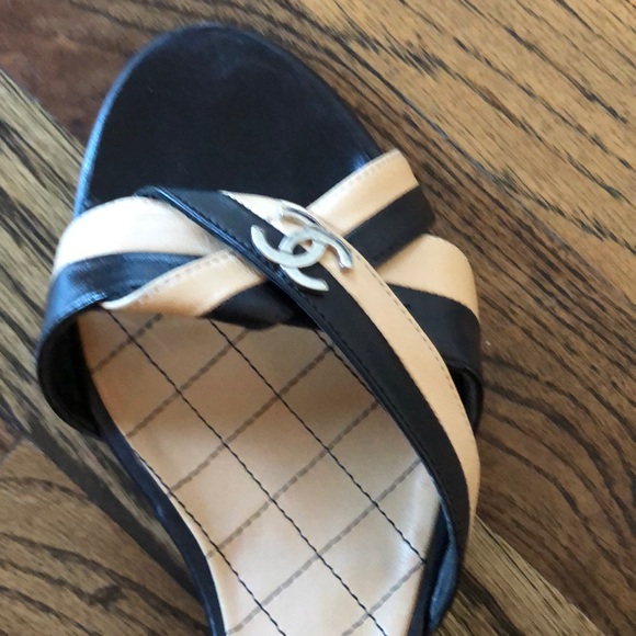 Chanel small heeled slides - Picture 3 of 11